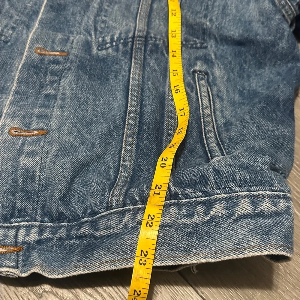 Dickies Women Sherpa lined Blue Denim Jacket size Small - Picture 7 of 10